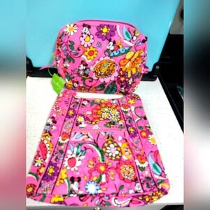 Vera Bradley Just Mousing Around hipster crossbody bag NWOT & Large Cosmetic NWT